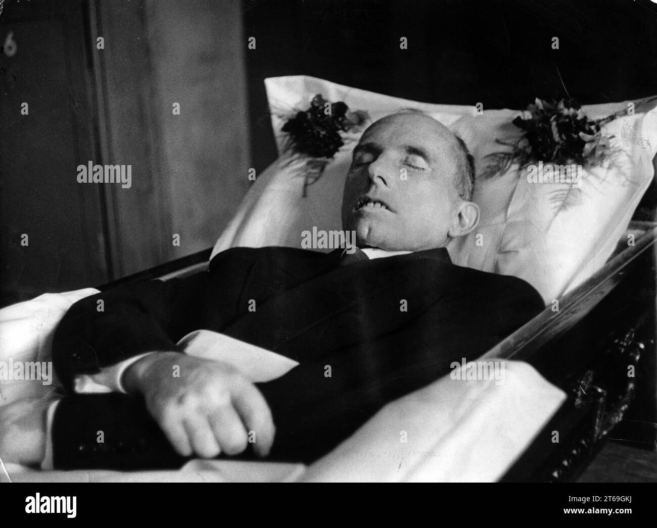 Leiche von Stephan Bandera, ukrainischer nationalistischer Führer, ermordet von einem sowjetischen KGB-Agenten in München. [Automatisierte Übersetzung] Stockfoto