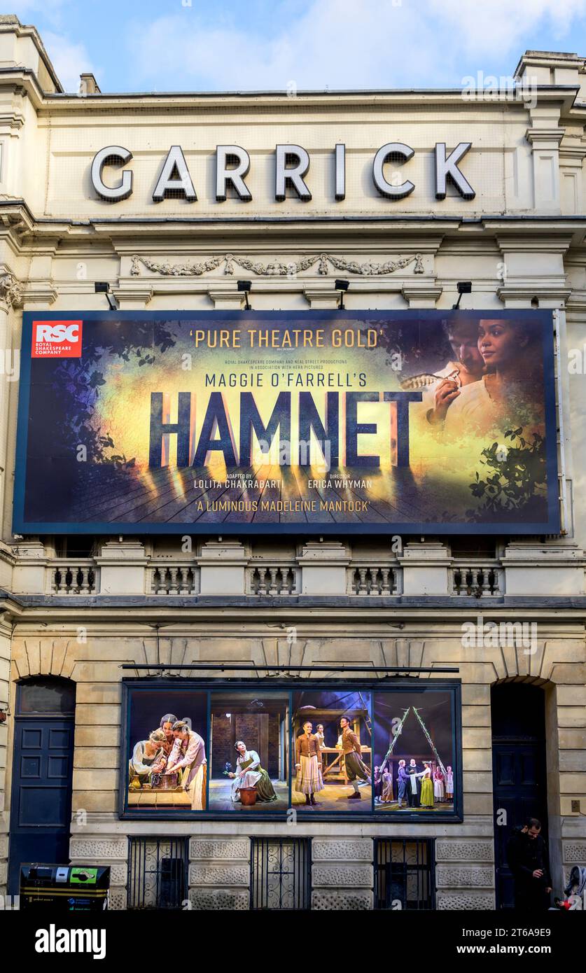 London, Großbritannien. „Hamnet“ (Maggie O'Farrell) im Garrick Theatre in Charing Cross Road. November 2023 Stockfoto