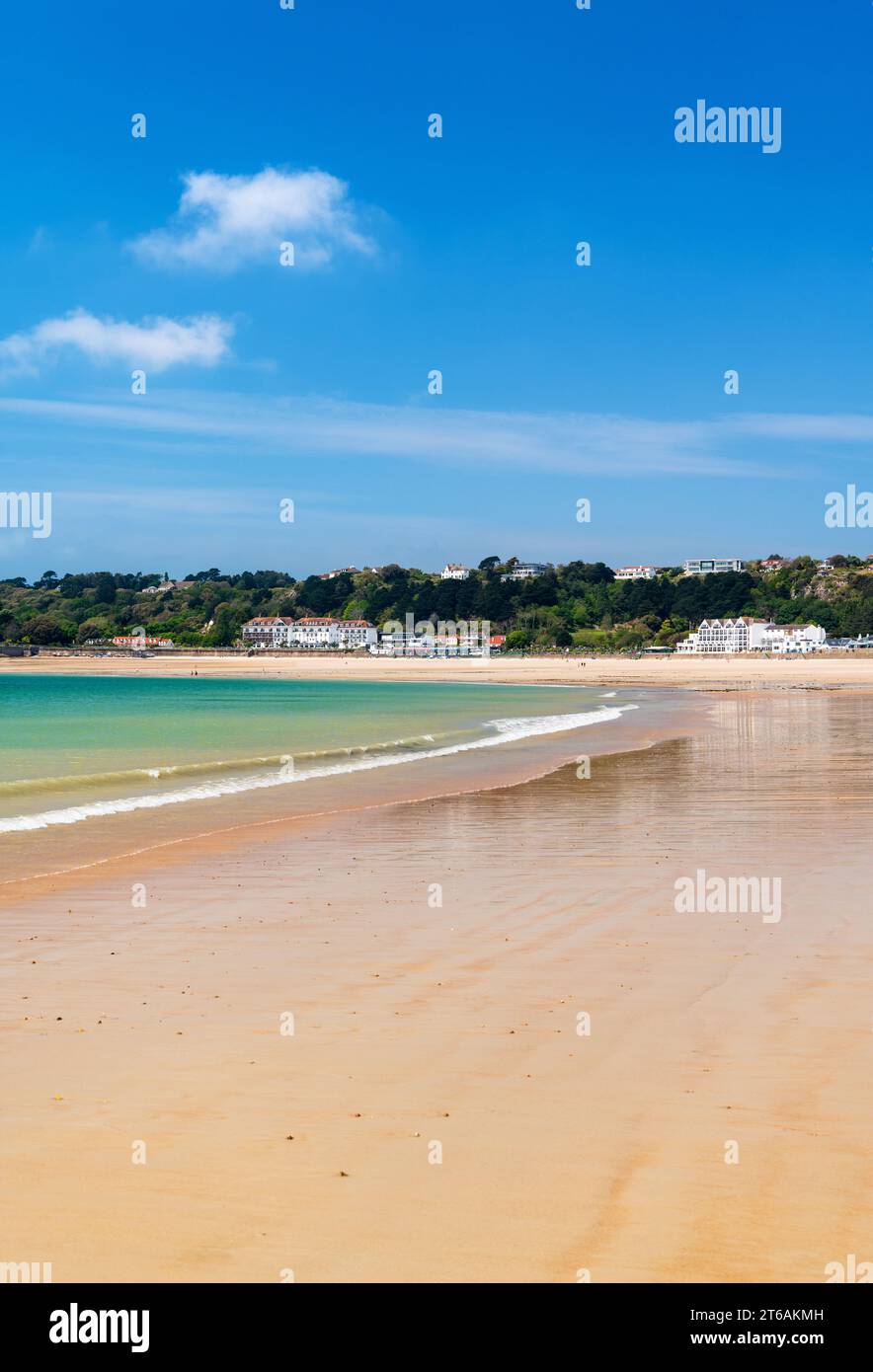 St. Brelade Beach an der Südwestküste von Jersey, Kanalinseln Stockfoto