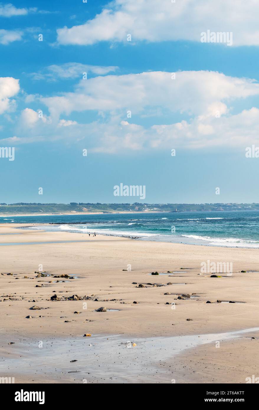 St. Ouens Bay Beach, Jersey, Kanalinseln Stockfoto