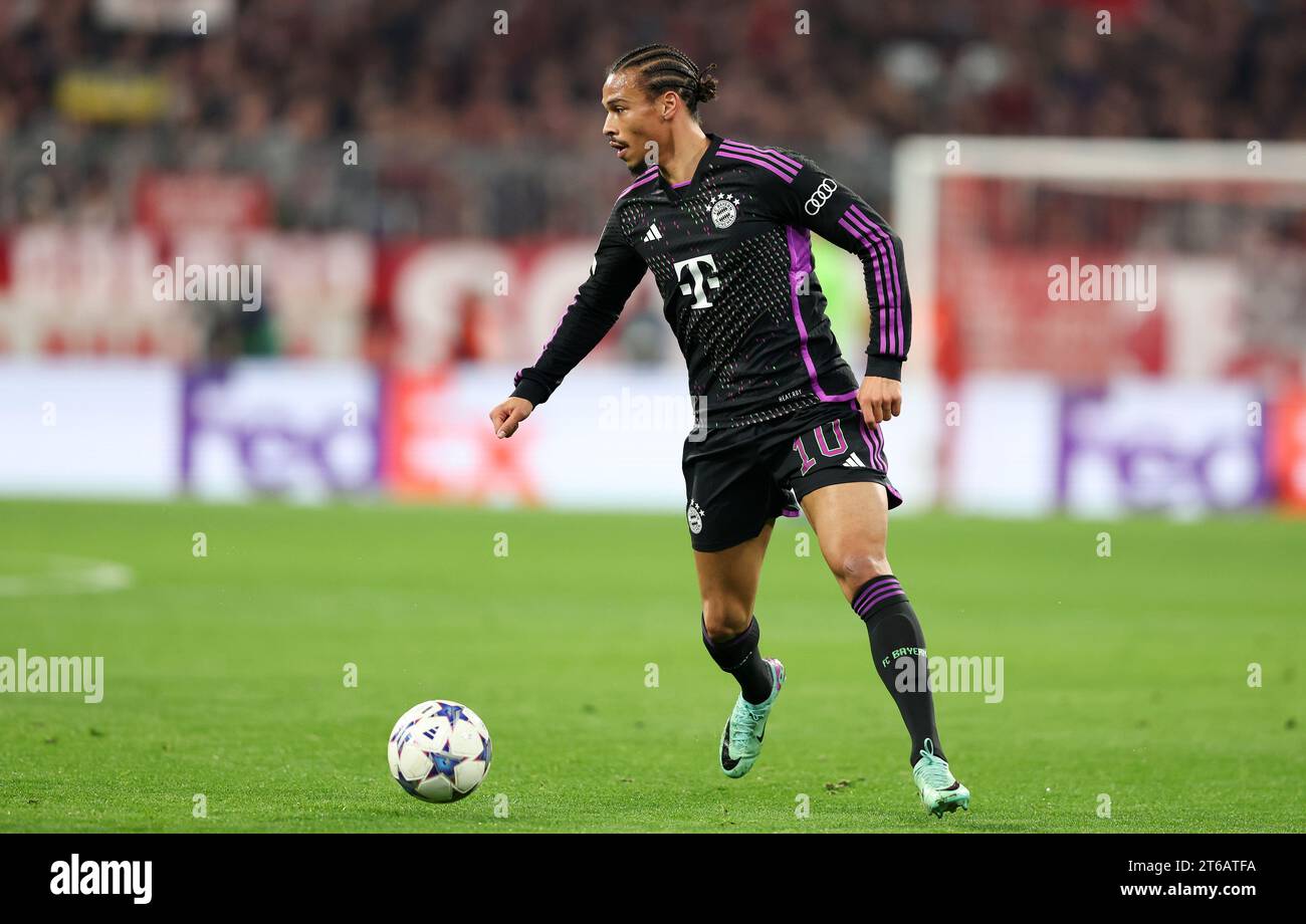Leroy Sane von Bayern MÜNCHEN, DEUTSCHLAND 08. NOVEMBER 2023 UEFA