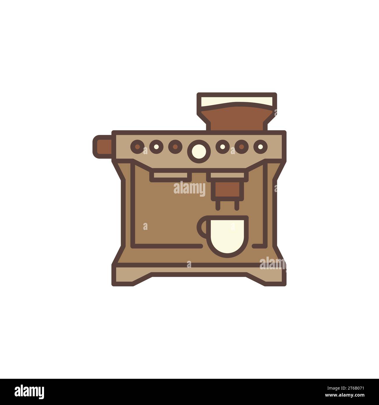 Vector Express Espresso Machine Kreativkonzept Symbol oder Logo-Element Stock Vektor