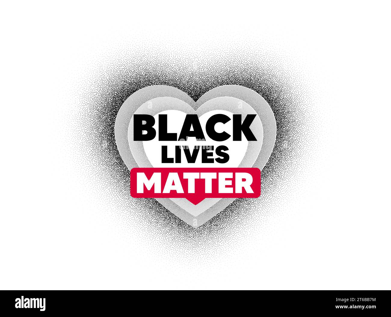 Symbol für „Black Lives Matter“. Schwarze Menschen gegen Rassismus. Kampf für die Menschenrechte. Vektor Stock Vektor