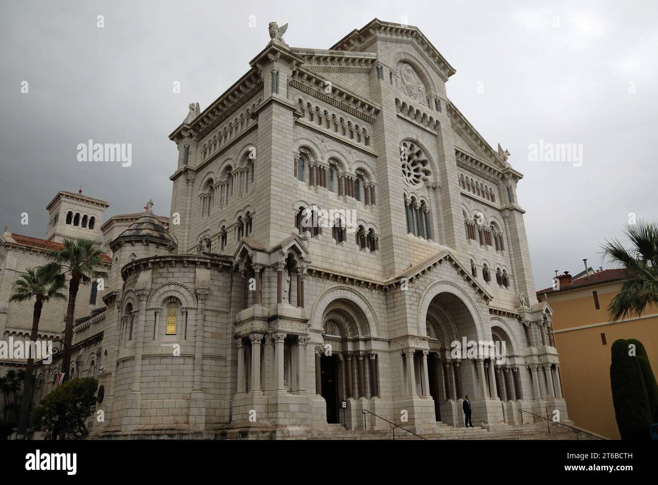 Kathedrale unserer Lieben Frau von der Unbefleckten Empfängnis in Monaco Ville Stockfoto