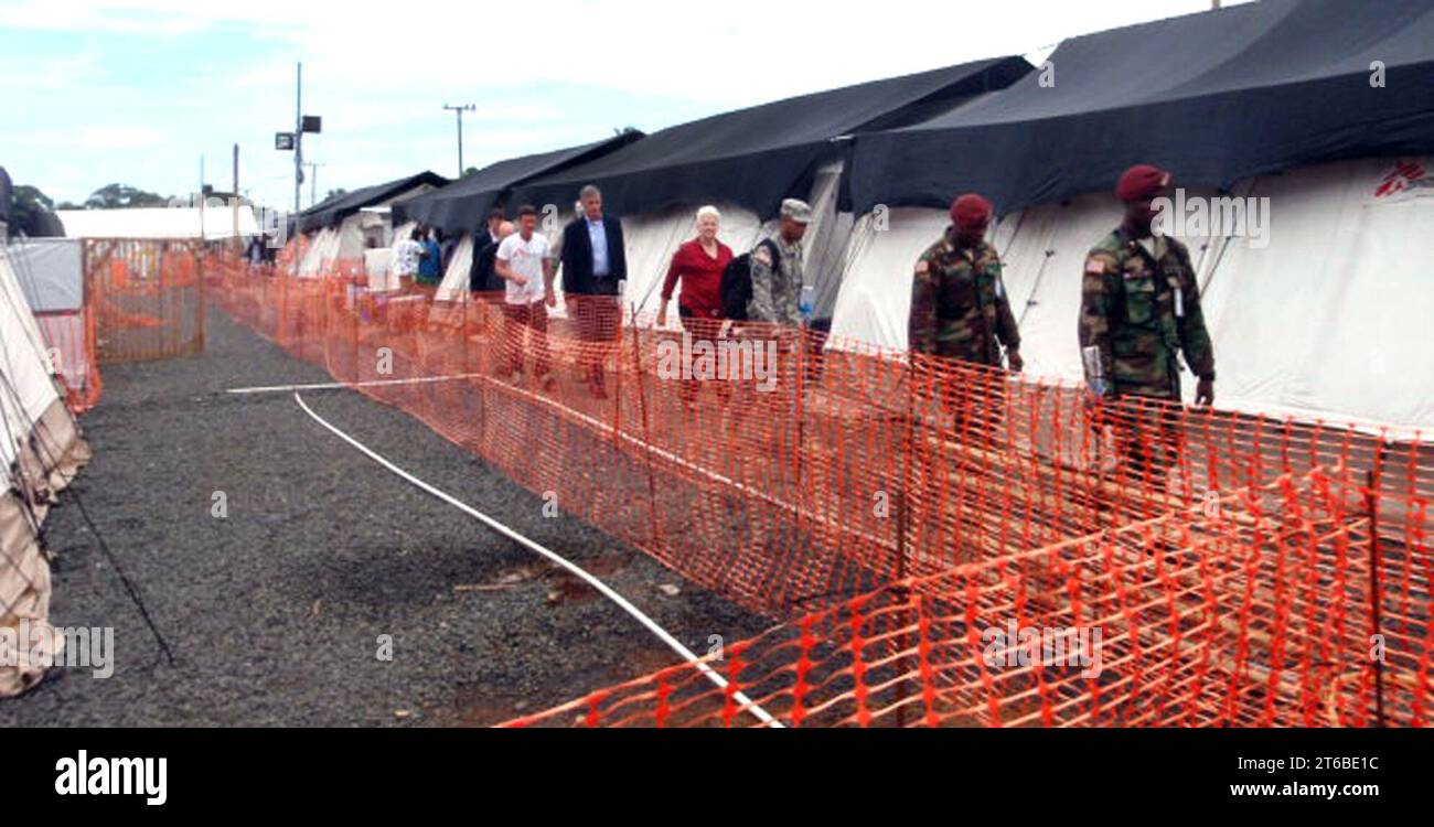 USARAF-Team hilft bei der Bekämpfung des Ebola-Ausbruchs in Westafrika 140926 Stockfoto