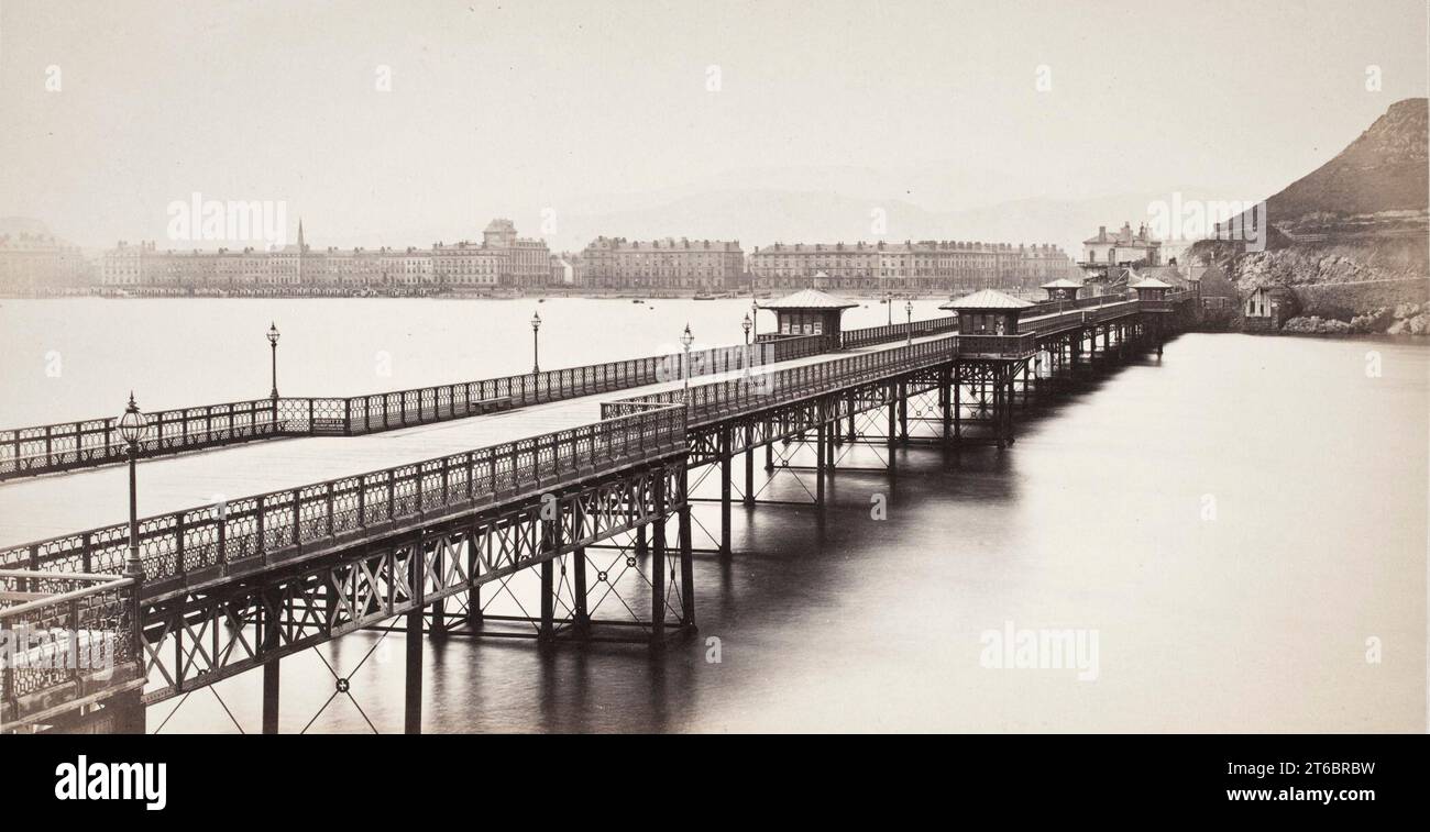 Llandudno aus dem Pier-Head (681), gedruckt 1860 circa. Stockfoto