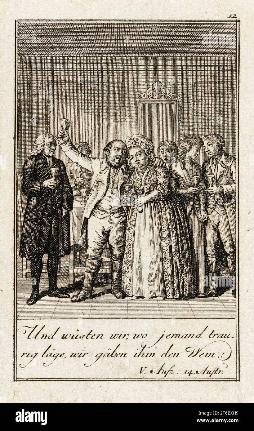 Ifflands Jager, 1786. Stockfoto