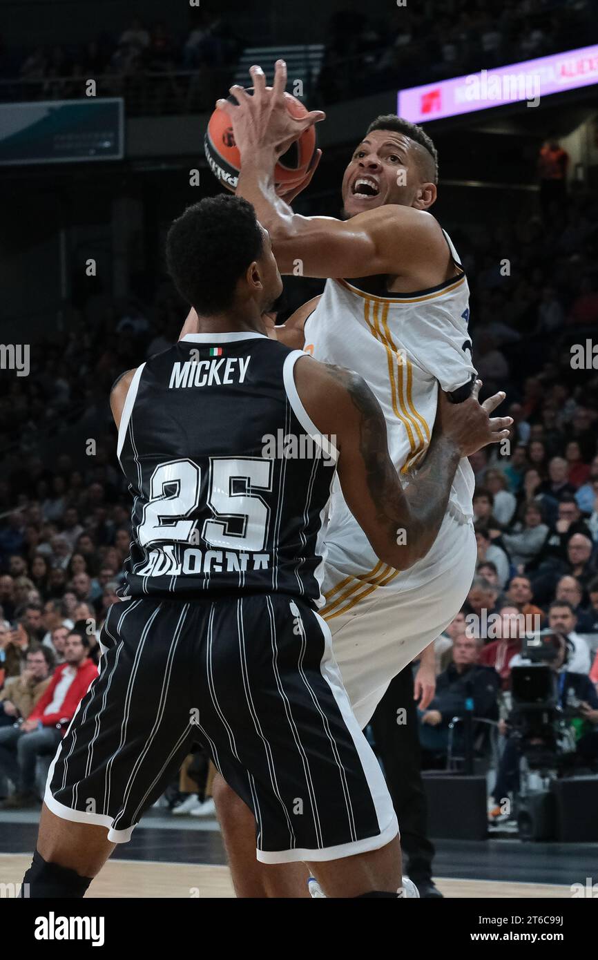 Edy Tavares von Real Madrid während des Turkish Airlines EuroLeague-Spiels zwischen Real Madrid und Virtus Segafredo Bologna im Wizink Center am November Stockfoto