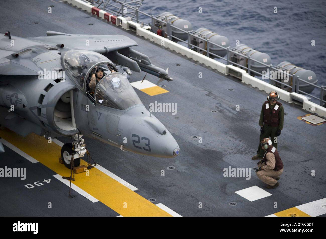 USS Bonhomme Richard Operations 150604 Stockfoto