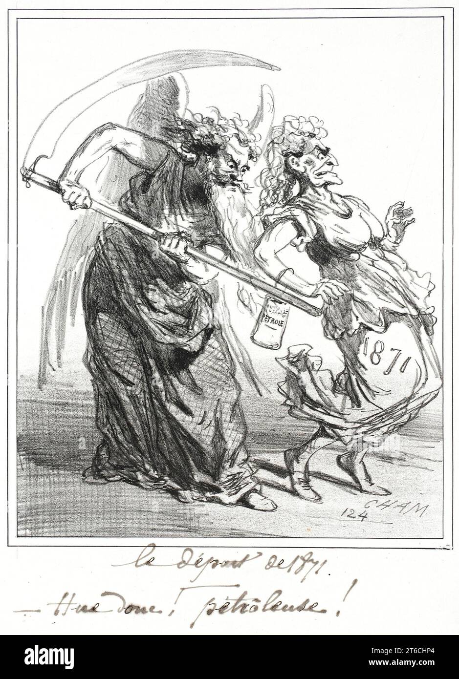 Le D&#xe9;Teil DE 1871.die Abfahrt von 1871. Stockfoto