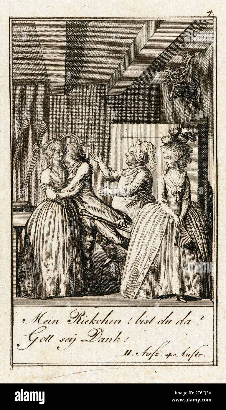 Ifflands Jager, 1786. Stockfoto