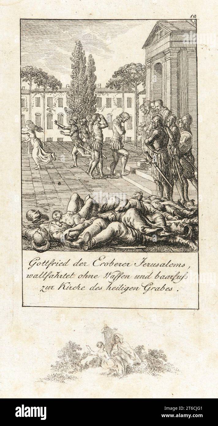 Illustration für „Geschichte der ersten Kreuzzüge“, 1800. Stockfoto