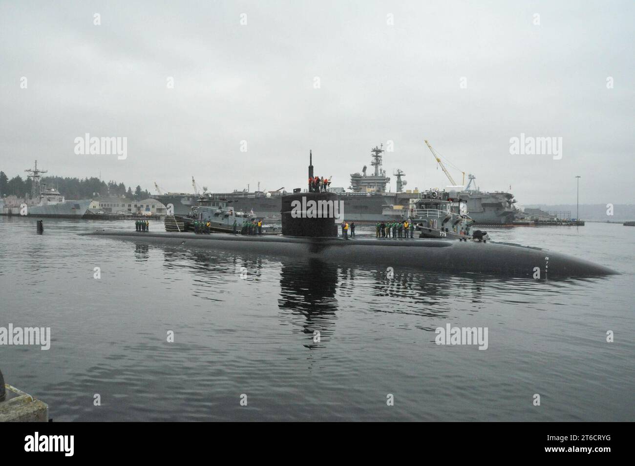 Die USS Bremerton kehrt zum gleichnamigen Besuch 150225 zurück Stockfoto