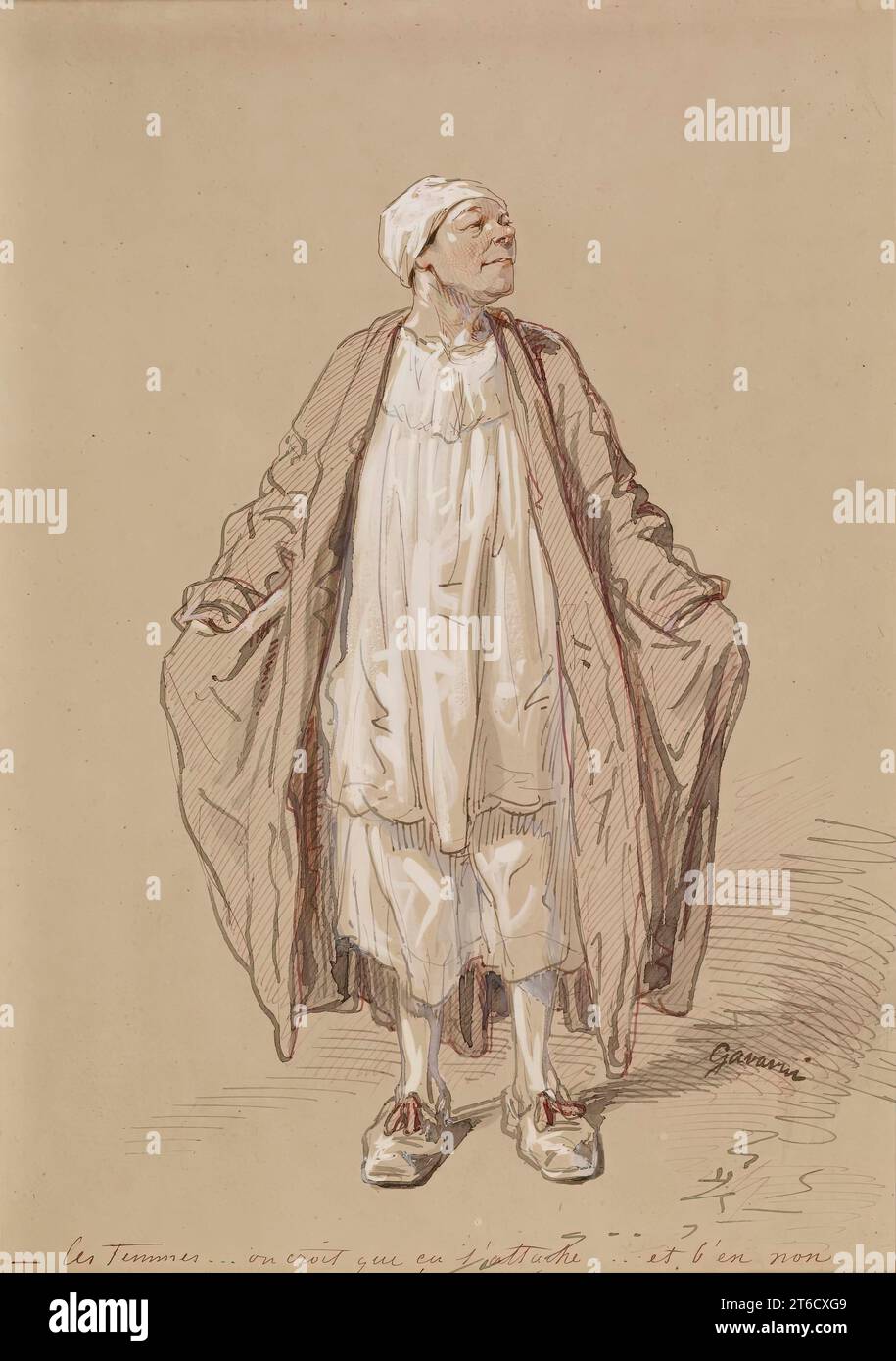 Mann im Abendkleid, 1804-1866. Stockfoto