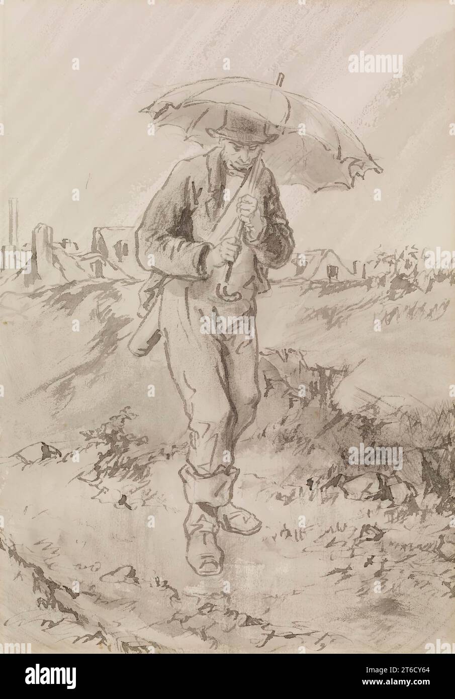 Die Zwölf Monate: Februar 1866. Stockfoto