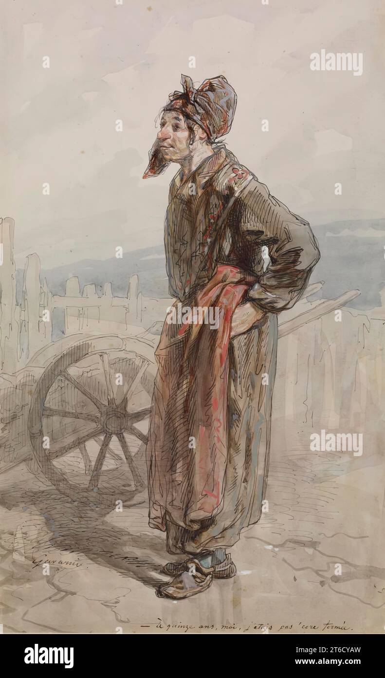 À quinze ans, moi, j'etais pas 'Core Formée, c1855. Stockfoto