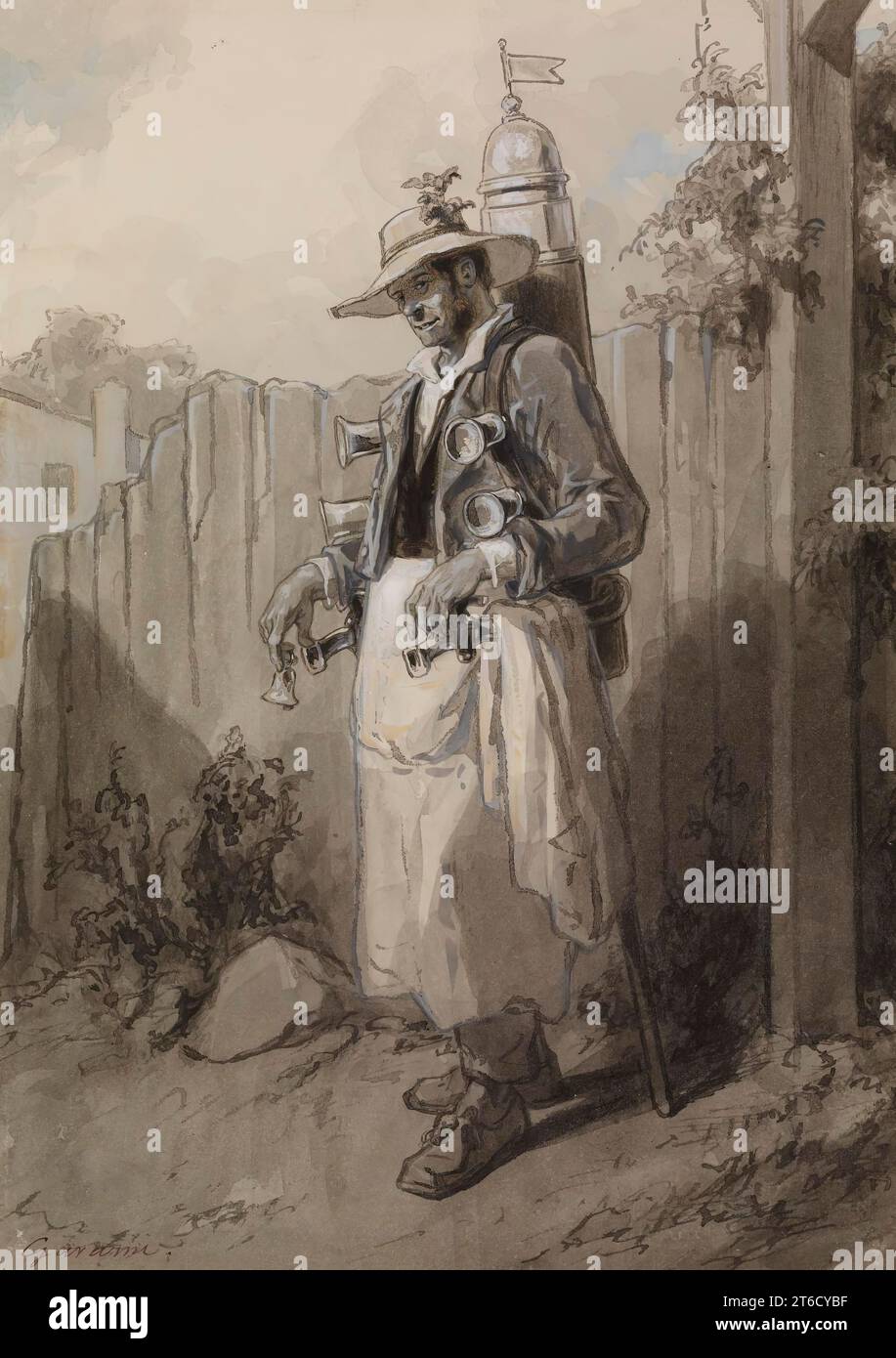 Die Zwölf Monate: August 1866. Stockfoto