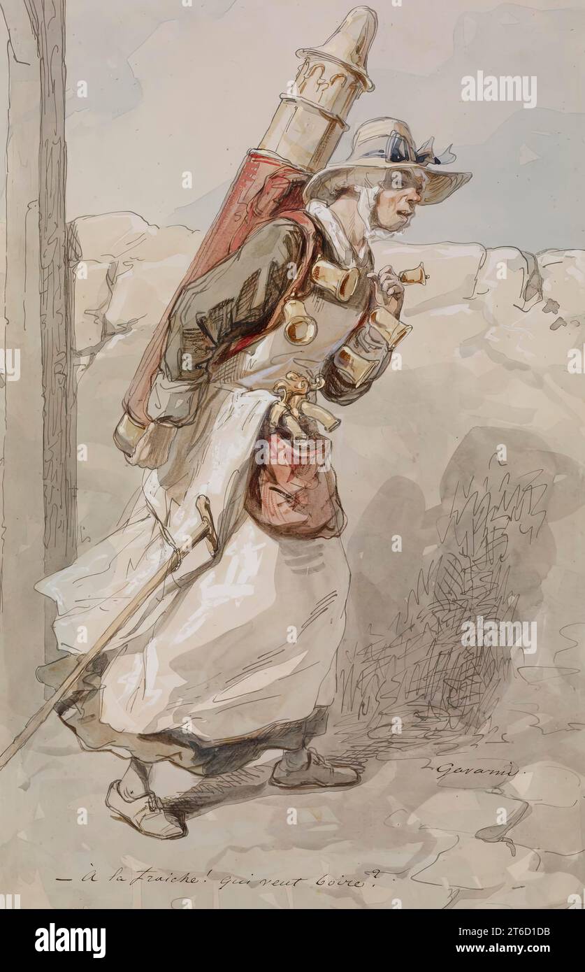 Frau Schokoladenlieferant, 1855-1857. Stockfoto