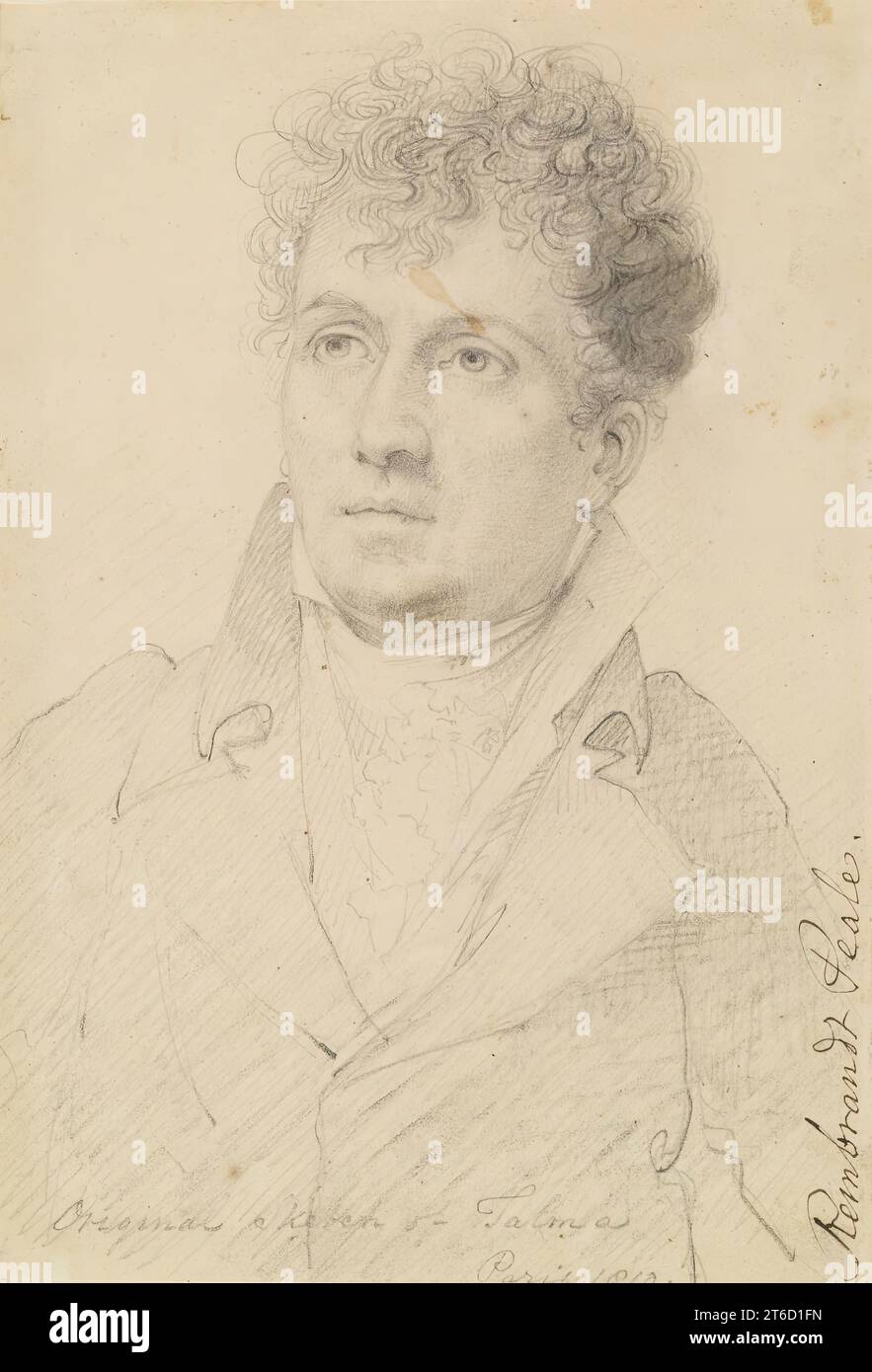 Porträt von Francois Joseph Talma, 1810. Dies ist ein Porträt des französischen tragischen Schauspielers Fran&#xe7;ois Joseph Talma (1763&#x2013;1826), Freund des Malers Jacques-Louis David und Napoleon Bonaparte. Stockfoto