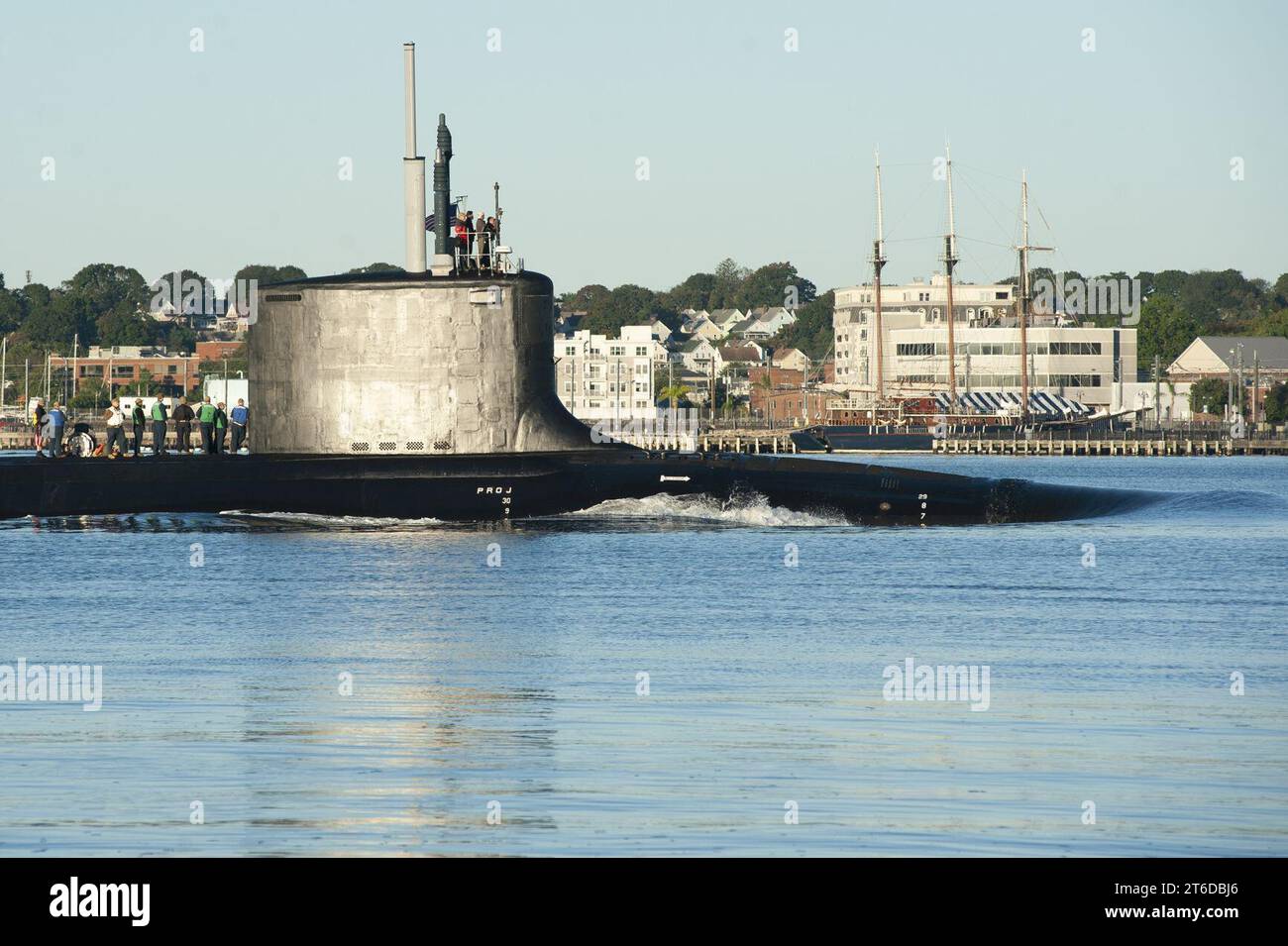 Die USS Delaware (SSN 791) kehrt nach Routineeinsätzen zur U-Boot-Basis New London zurück. (51592288498) Stockfoto