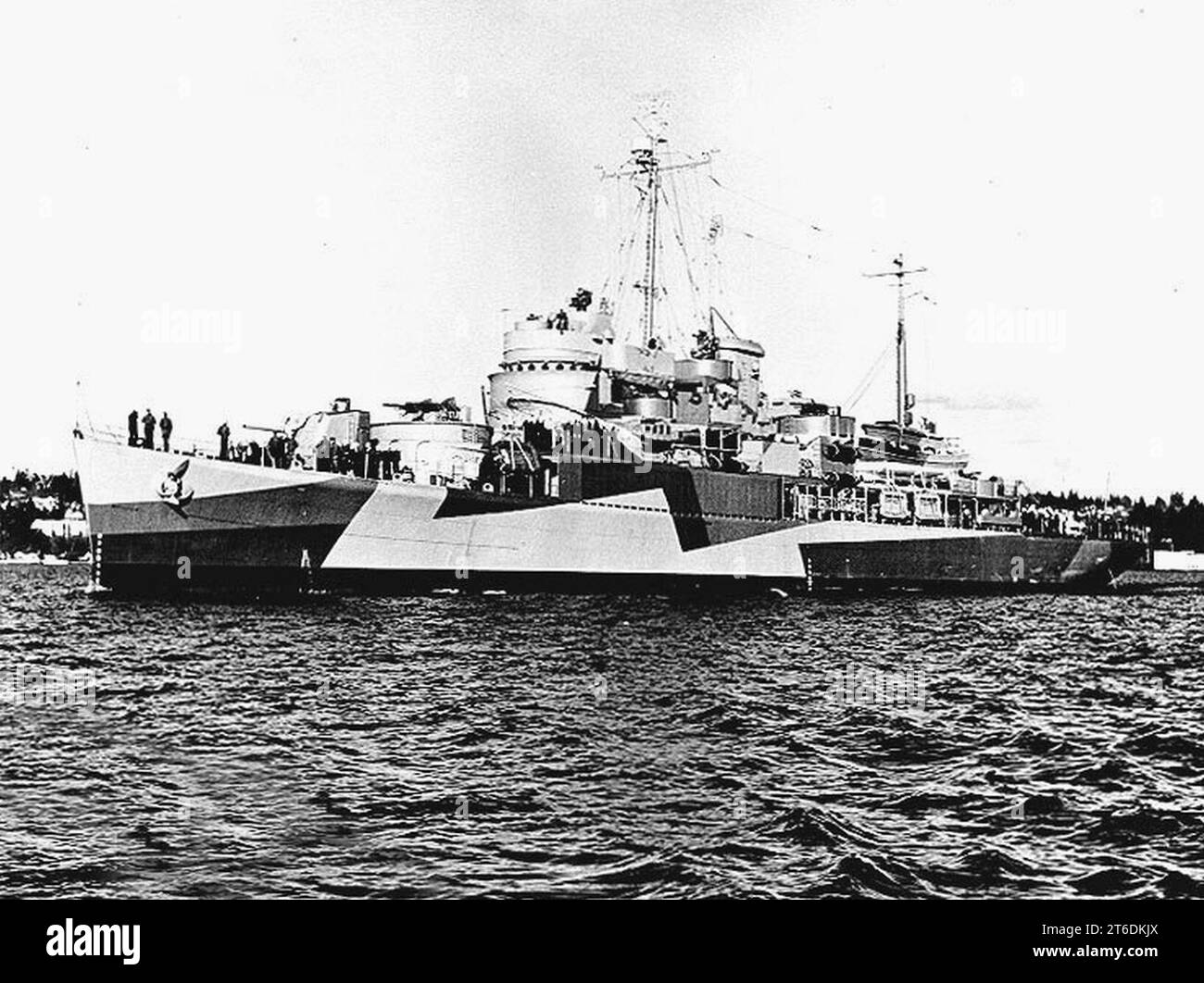 USS Gardiners Bay (AVP-39) vor Houghton, Washington (USA), am 18. Februar 1945 Stockfoto