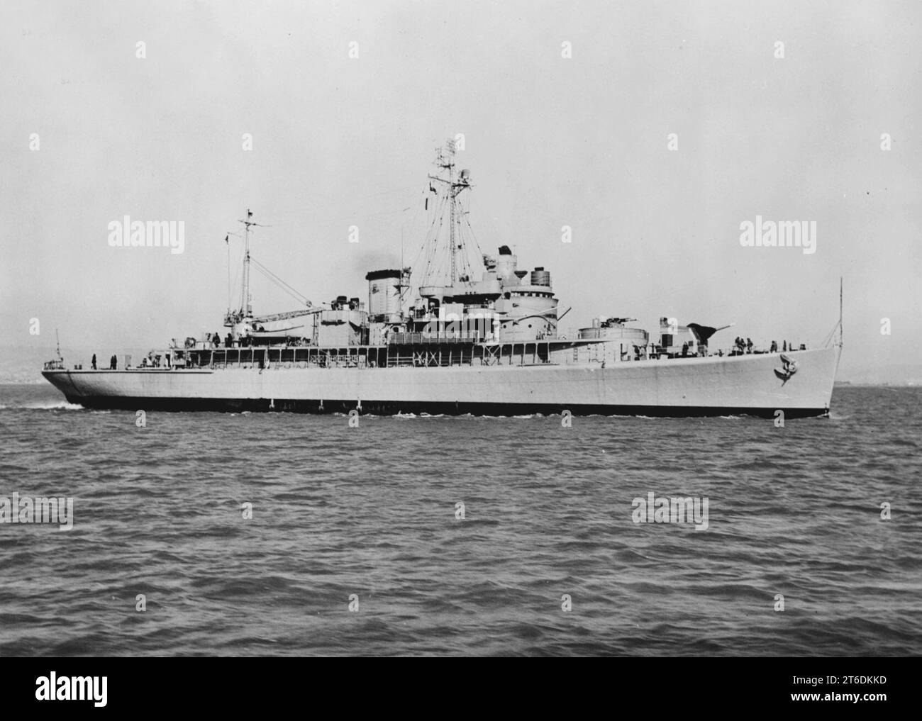USS Gardiners Bay (AVP-39) im April 1958 Stockfoto