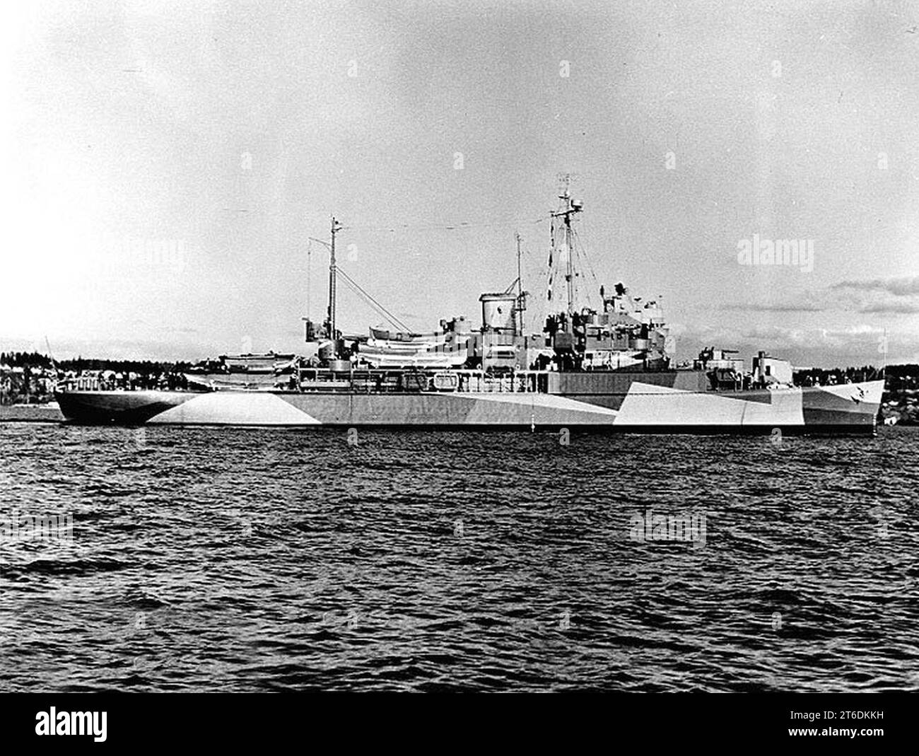 USS Gardiners Bay (AVP-39) vor Houghton, Washington (USA), 18. Februar 1945 Stockfoto