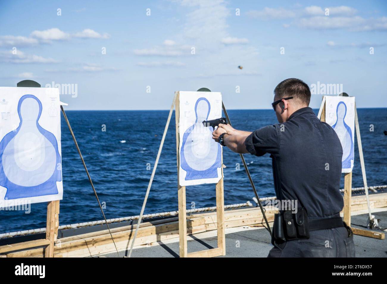 USS Germantown Operations 141104 Stockfoto