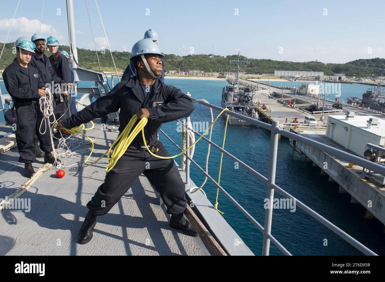 USS Germantown Operations 141106 Stockfoto