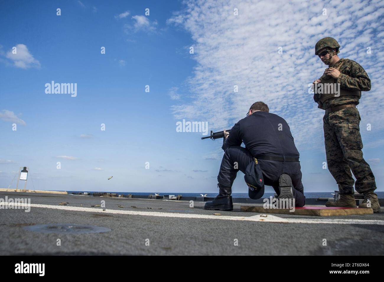 USS Germantown Operations 141104 Stockfoto