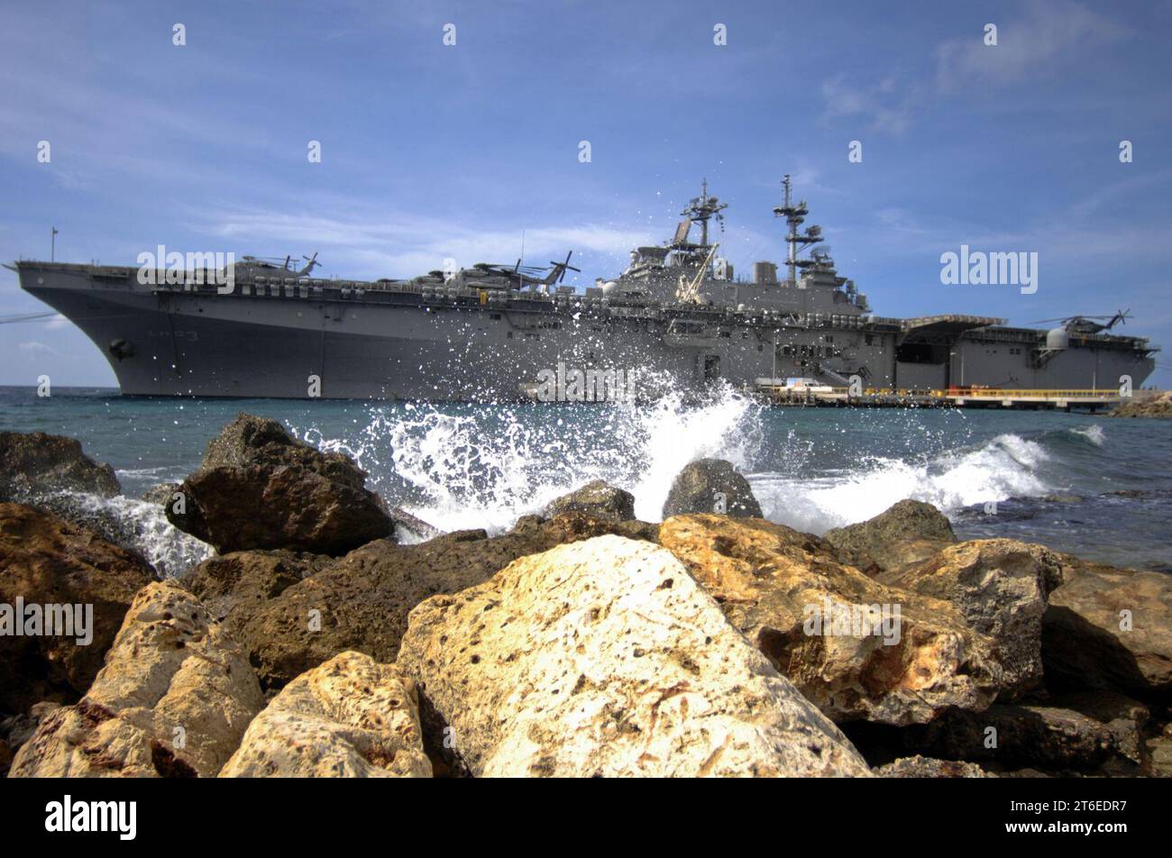 USS Kearsarge setzt Versprechen 08 Stockfoto