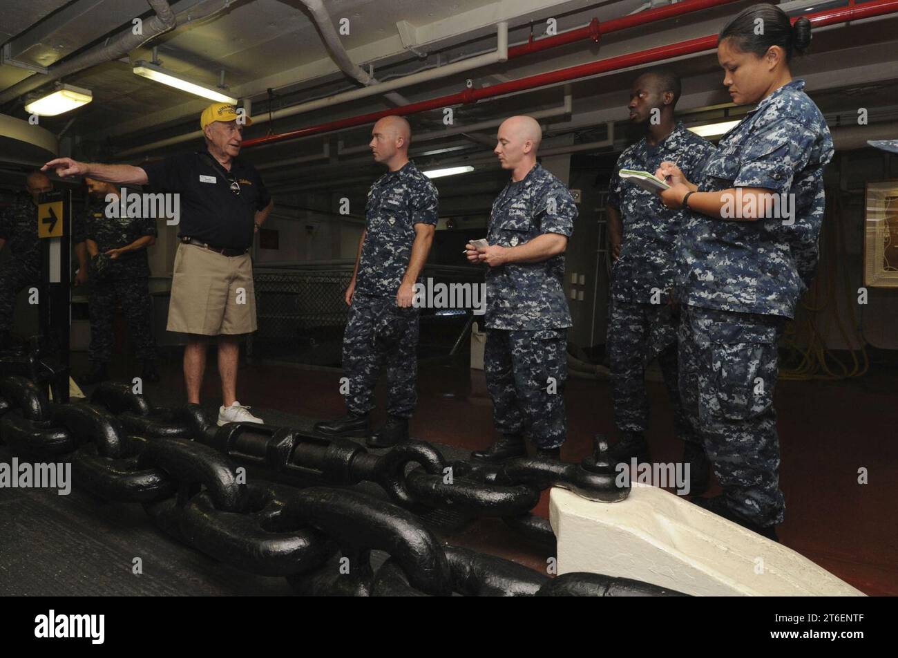 USS Midway Museum CPO Legacy Academy 120827 Stockfoto