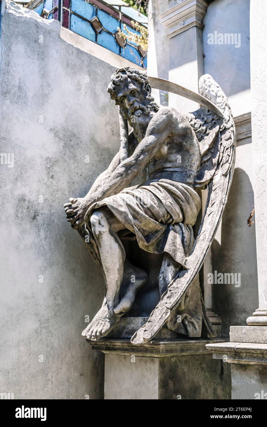 Buenos Aires, Argentinien - 30. Oktober 2023: Recoleta Cemetery Buenos Aires. Historischer Friedhof in Argentinien. Reisen, Sehenswürdigkeiten. Hochwertige Fotos Stockfoto