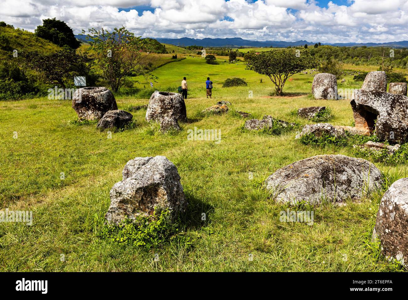 Ebene der Gläser (Gläser Plain), Gruppe 1 von Standort 1, Phonsavan, Provinz Xiangkhouang, Laos, Südostasien, Asien Stockfoto