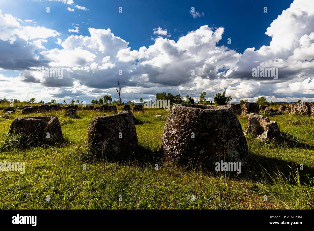 Ebene der Gläser (Gläser Plain), Gruppe 2 von Standort 1, Phonsavan, Provinz Xiangkhouang, Laos, Südostasien, Asien Stockfoto