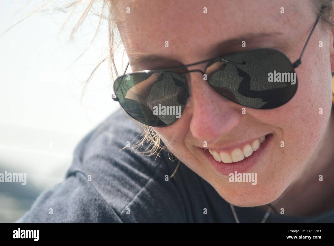 USS Mobile Bay Operations 130225 Stockfoto