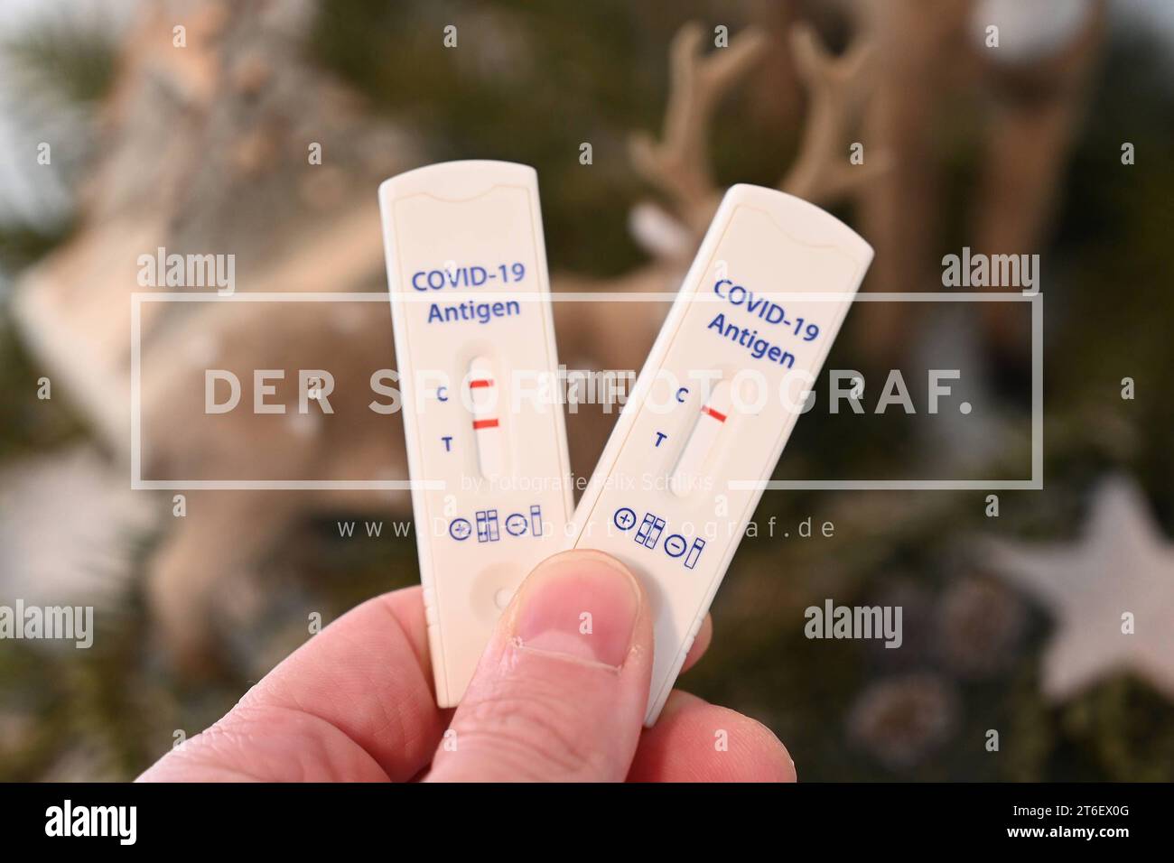 Stock und Symbolbilder I 10.11.2023 Coronatest, CoronaTest, CoronaTest, Positivtest, zwei