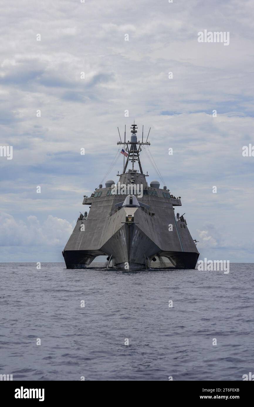 Blick auf die USS Oakland Stockfoto