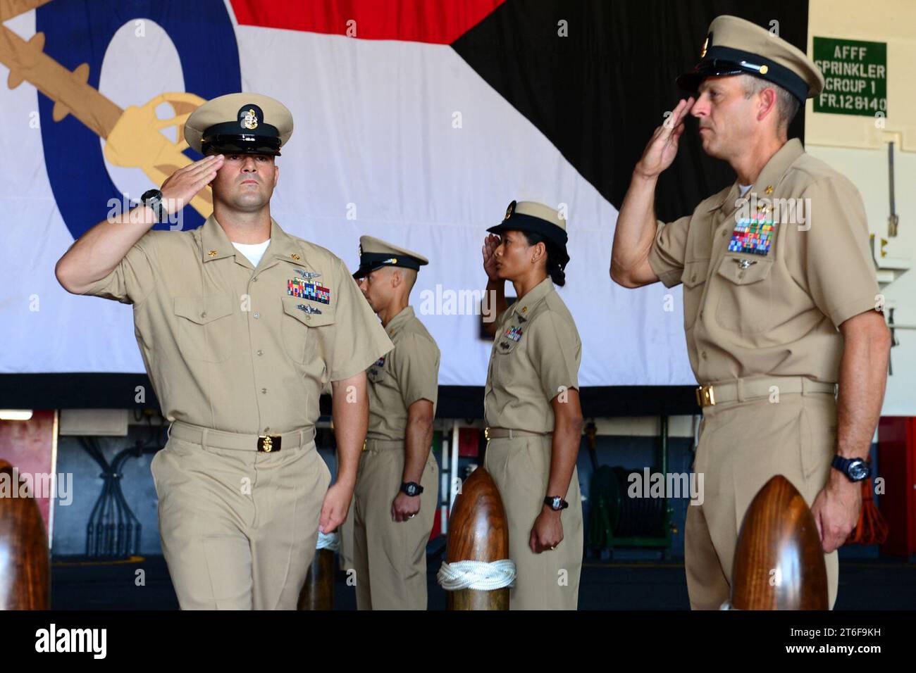 USS Ronald Reagan – CPO-Stift 130913 Stockfoto