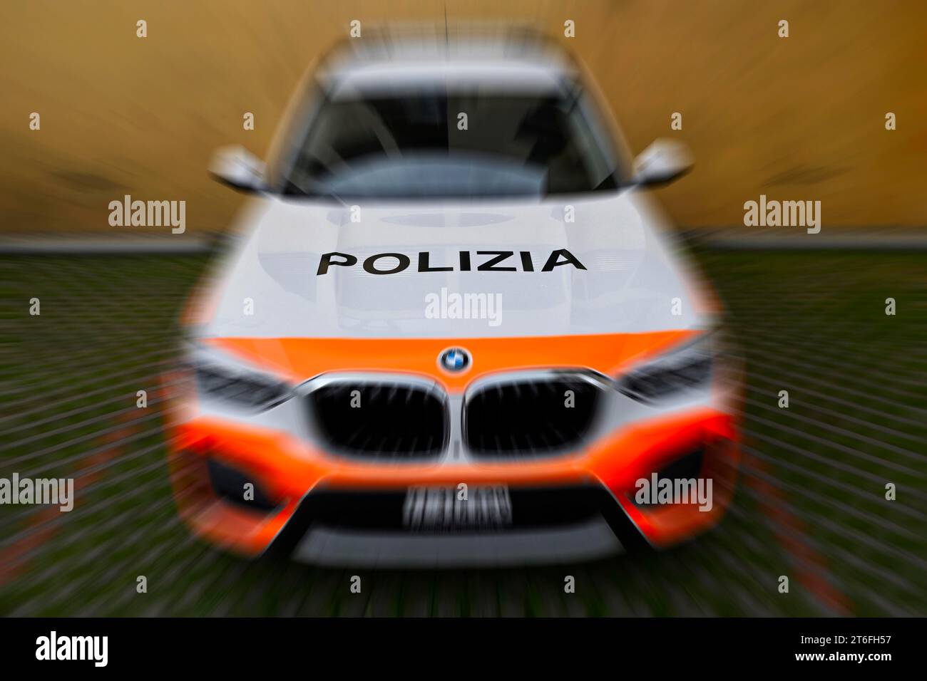 Polizeiauto Polizia Stockfoto