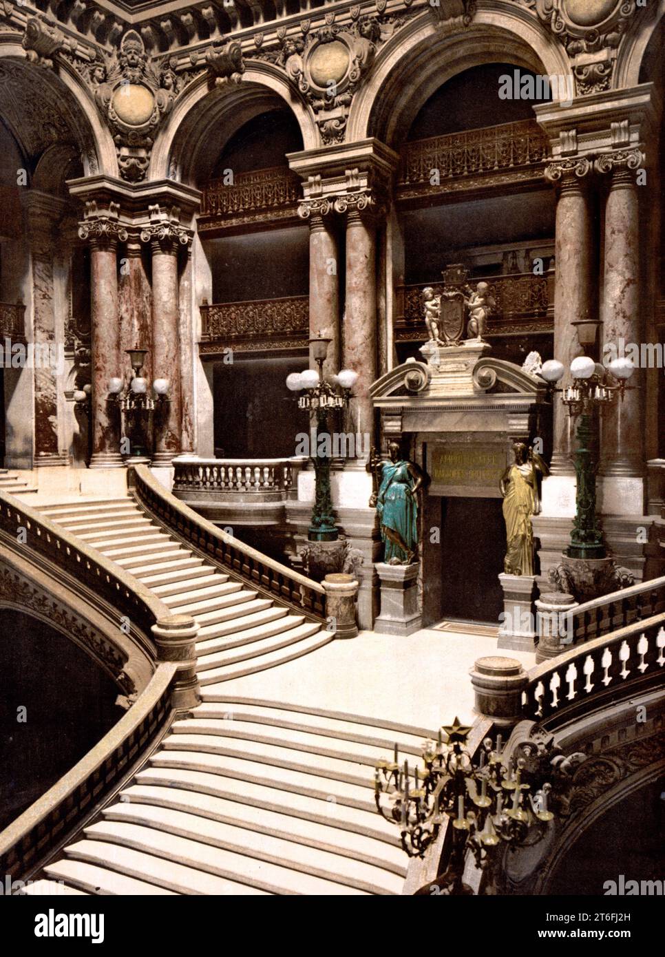 Das Opernhaus, Opera National de Paris, die große Treppe, Paris ...
