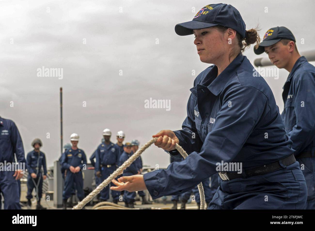 USS Shiloh Operations 140610 Stockfoto