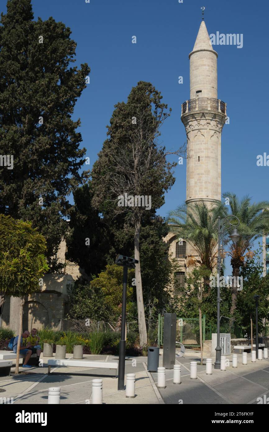 Djami-Kebir-Moschee in Larnaka, Zypern Stockfoto