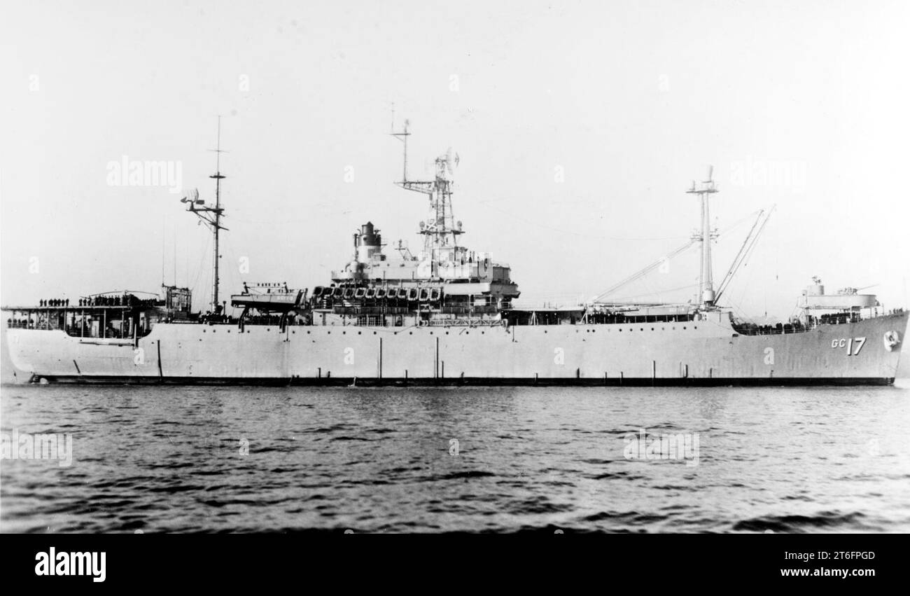 USS Taconic (AGC-17) am 29. November 1960 Stockfoto