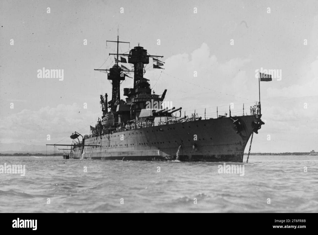 USS Tennessee BB-43 Stockfoto