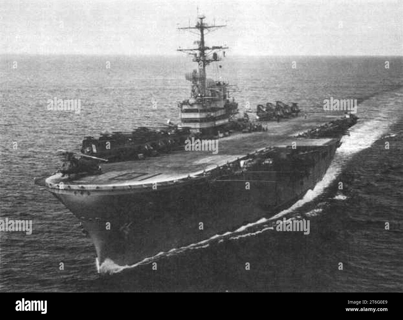USS Tripoli (LPH-10) vor Vietnam im Februar 1969 Stockfoto