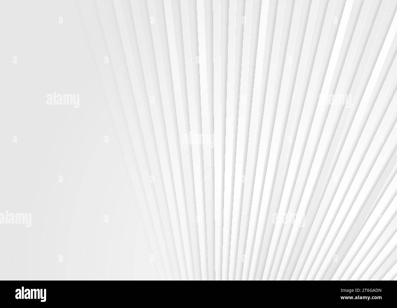 Weißer geometrischer Hintergrund mit minimalen Streifen und abstrakter Technologie. Vektordesign Stock Vektor