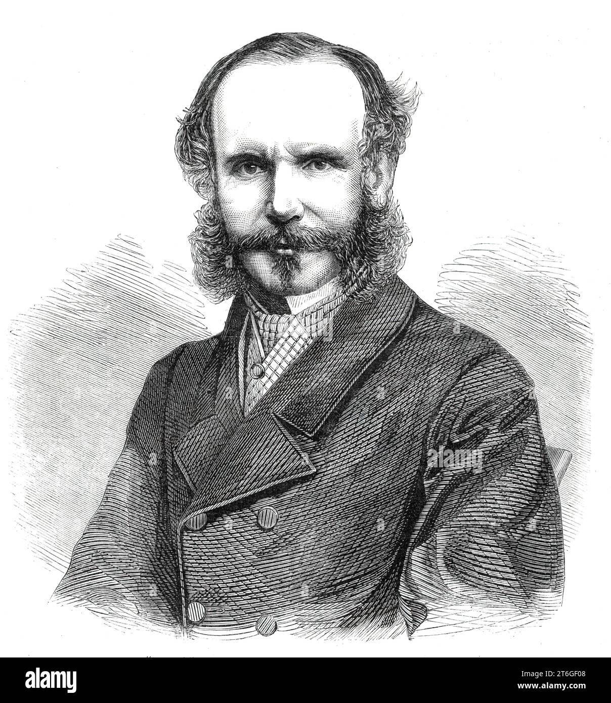 Mr. F. [sic] W. Bowlby, der "Times"-Korrespondent in China - auf einem Foto von Herbert Watkins, 1860. "Die Leiche dieses Herrn wurde von den chinesischen Behörden übergeben und mit aller Ehre auf dem russischen Friedhof in Pekin am 17. Oktober begraben... in einem artikel in der Times treten folgende Beobachtungen in Bezug auf ihren Korrespondenten auf... „jeder hat viele Tage lang Nachrichten über Mr. Bowlbys Schicksal mit einem fast persönlichen Interesse gehört und wird die Informationen über seinen Tod als persönlichen Verlust erhalten. Von seinem Stift waren wir alle abhängig von unserem Wissen Stockfoto