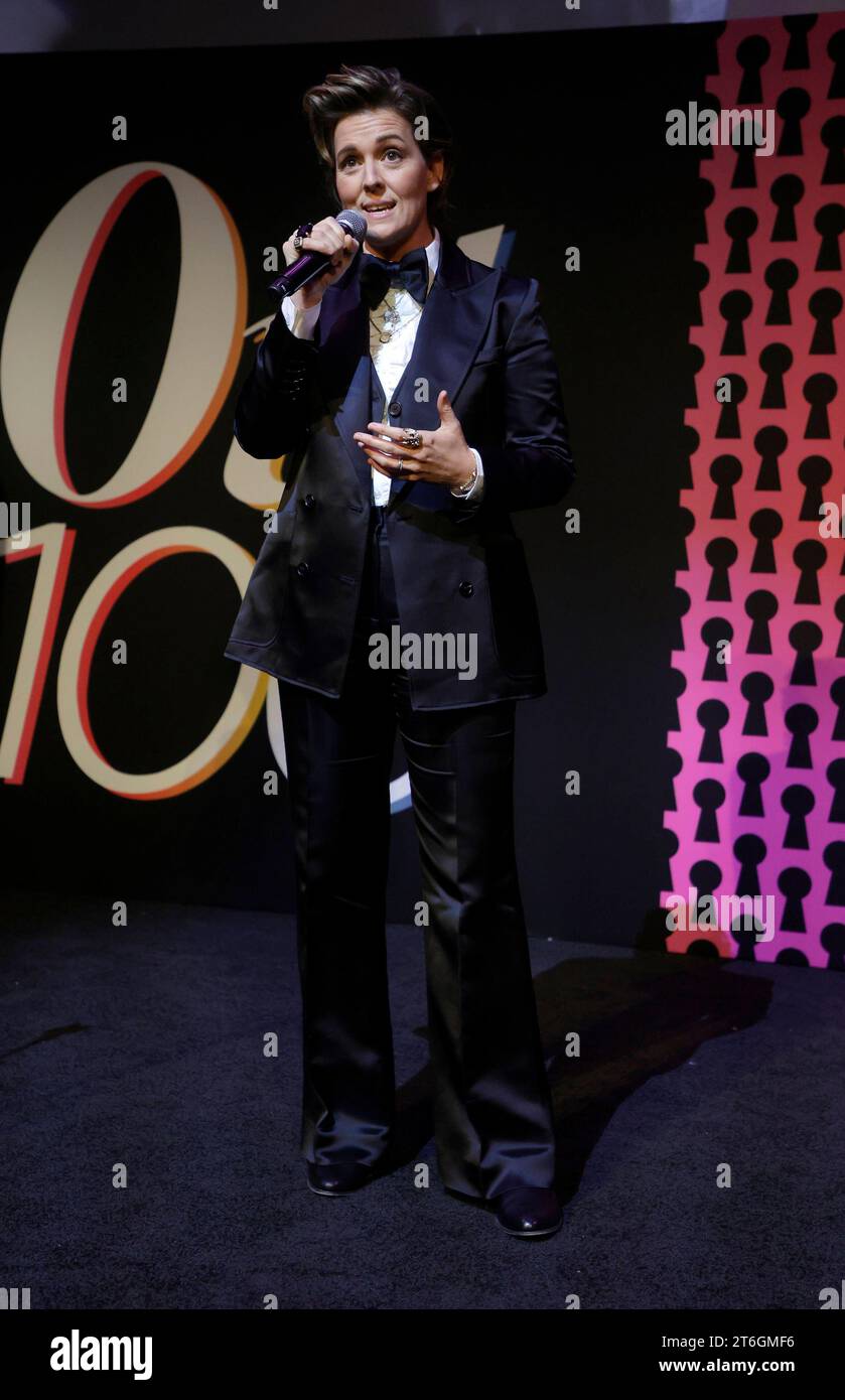 Hollywood, KALIFORNIEN - 9. NOVEMBER: Brandi Carlile, The OUT100 Party The Ultimate LGBTQ Celebration-Inside im NeueHouse Hollywood in Hollywood, Kalifornien am 9. November 2023. Copyright: XFayexSadoux Stockfoto