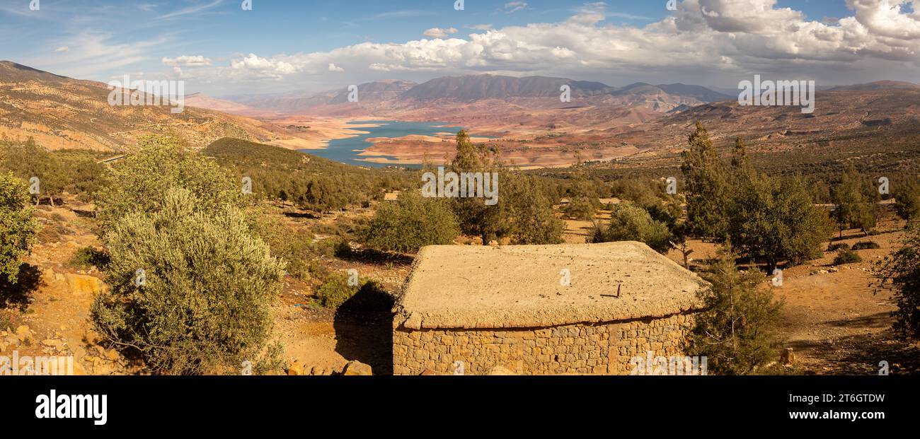 Blick auf die marokkanische Landschaft Stockfoto